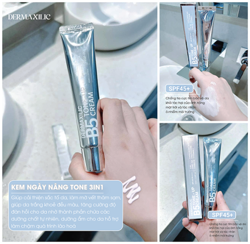 Kem B5 Tone Up Cream Dermaxilic - Hình ảnh 3