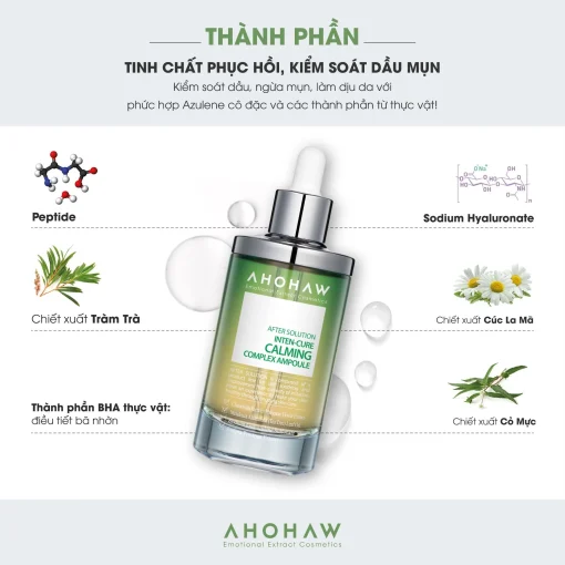 Inten Cure Calming Complex Ampoule - Tinh Chất Giảm Viêm, Cải Thiện Mụn - 150ml - Hình ảnh 2