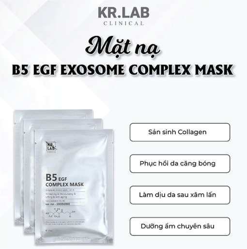 Mặt Nạ Cấp Ẩm Phục Hồi Kr.Lab B5 EGF Complex Mask 25ml - Hình ảnh 3