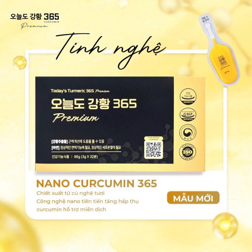Tinh chất nghệ Nano Curcumin 365 Premium Hàn Quốc (Mẫu mới) - Hình ảnh 3