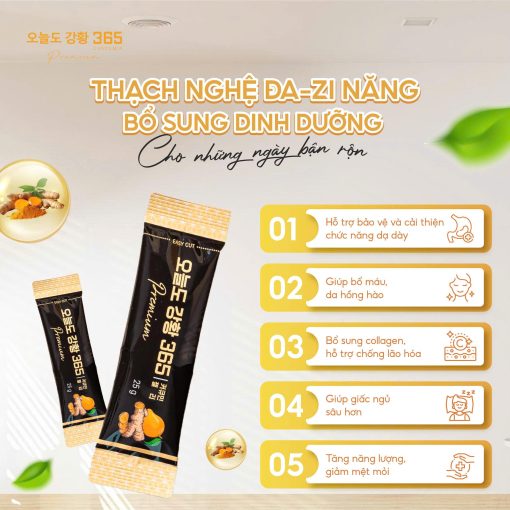 Thạch Nghệ Collagen Nano Curcumin jelly 365 - Hình ảnh 3