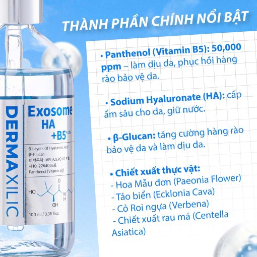 Serum Dermaxilic HA B5 Plus Exosome - Hình ảnh 3